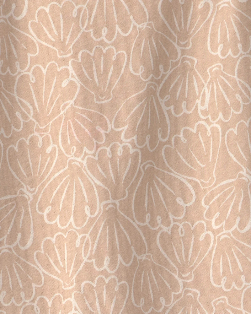 Girls Shell Short-Sleeve Top - Tan