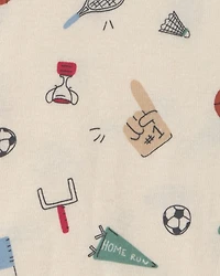 Baby Boy 5-Pack Football Multipack Bodysuits