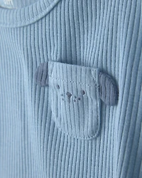 Baby Boy 2-Pack Dog Short-Sleeve Rompers - Blue