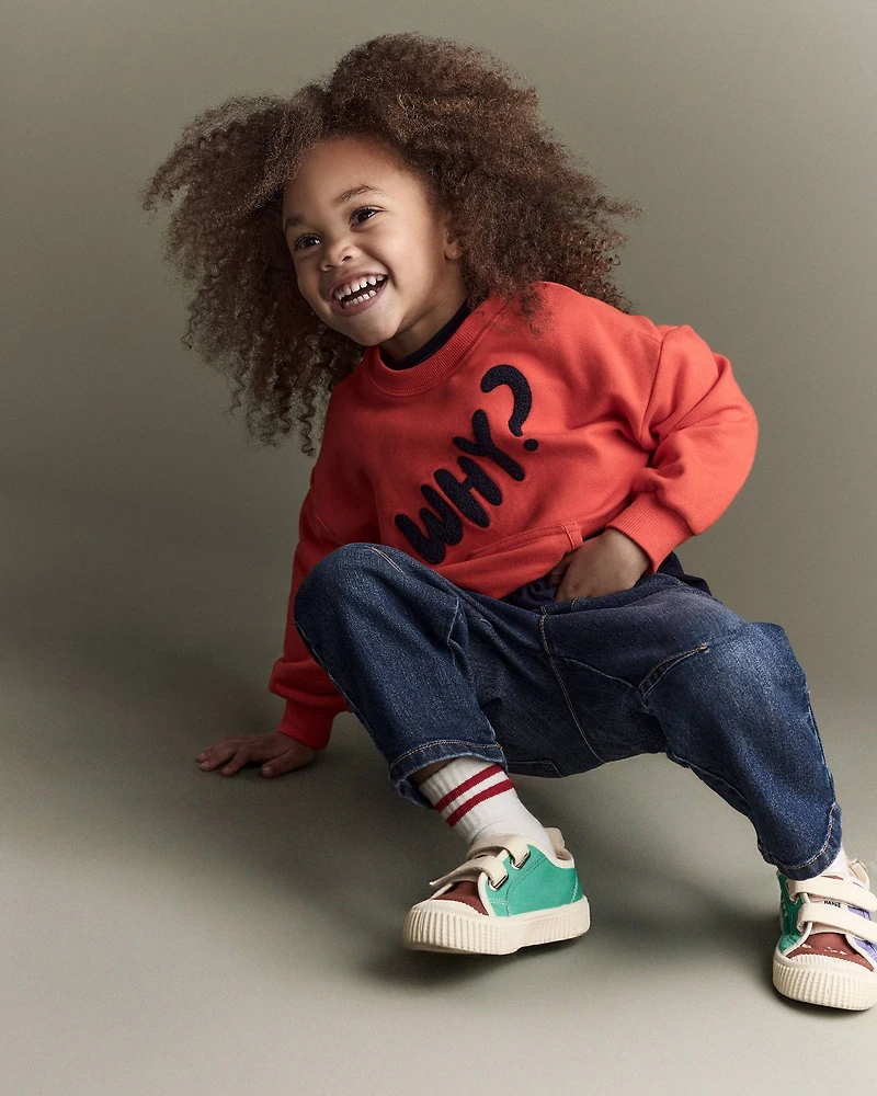 Toddler Barrel Pant Denim - Blue