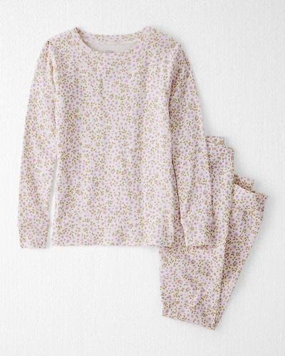 Girls Organic Cotton Pyjamas Enchanted Floral Print