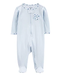 Baby Floral 2-Way Zip Thermal Sleeper Pyjamas