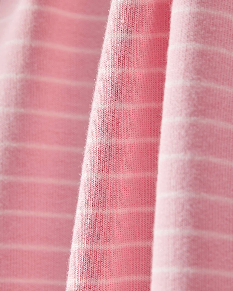 Baby Girl PurelySoft Long-Sleeve Jumpsuit - Pink