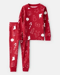 Toddler Holiday Print 2-Piece Pyjama Set