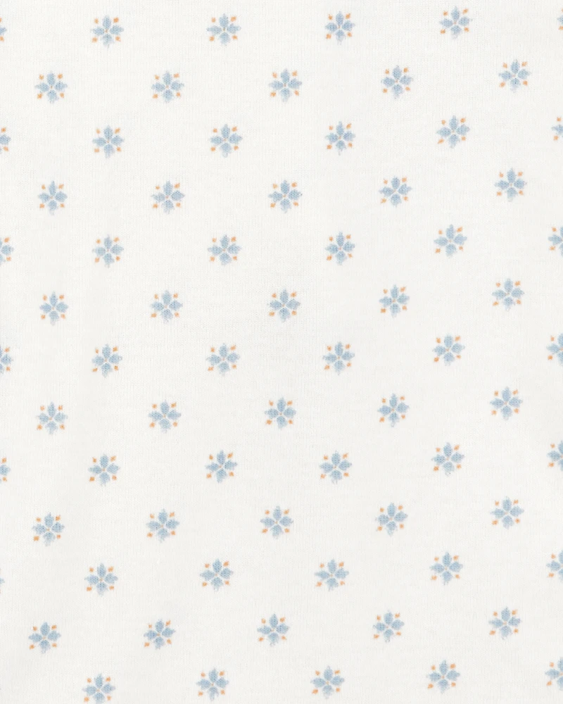 Baby 5-Pack Floral Short-Sleeve Cotton Bodysuits