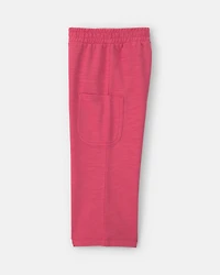 Toddler Girl 2-Piece Short-Sleeve Top & Pant Set – Pink