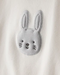 Baby Girl Bunny Long-Sleeve Tee - Ivory