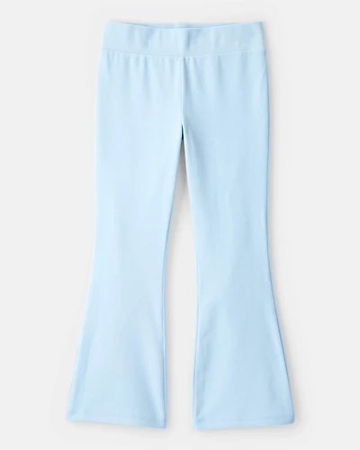 Girls Microfleece Flare Pants - Blue