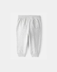 Baby Boy French Terry Joggers - Grey