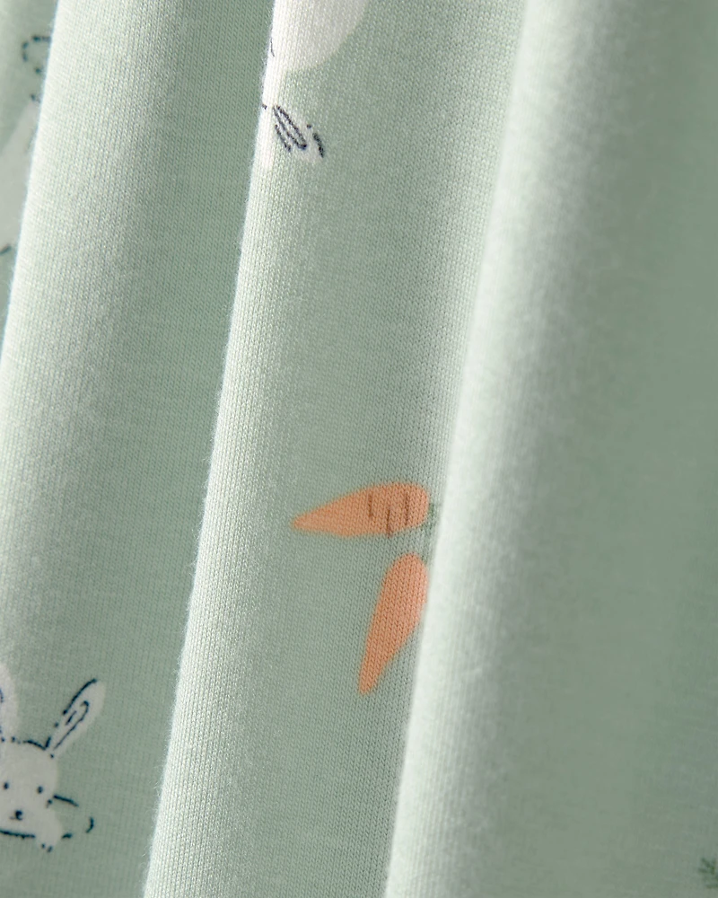 Baby Bunny Short-Sleeve Romper - Green