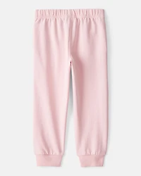 Toddler Girl Bluey French Terry Drawstring Joggers - Pink
