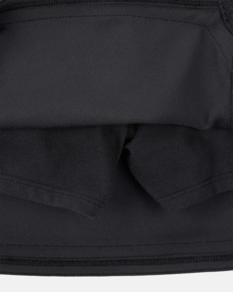 Girls Knit Active Skort - Black