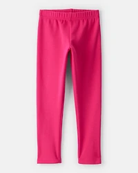 Girls Pull-On Stretch Cozy Leggings - Pink