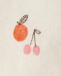 Toddler Fruit Print Organic Cotton 2-Piece Pyjamas