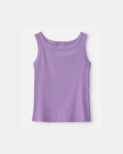 Girls Rib Tank Top - Purple