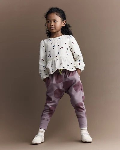 Toddler City Park™ Jogger Pant with Shapes - Mauve