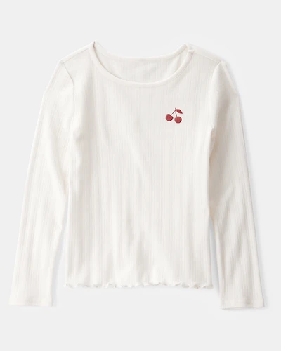 Kid Cherry Long-Sleeve Top