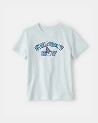 Toddler Boy 'Birthday Boy' Graphic Tee - Blue
