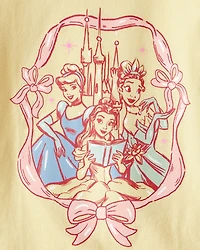 Toddler Girl Disney© Princess Short Sleeve Graphic Tee- Yellow