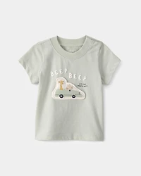 Baby Critter Road Trip Graphic Tee - Green