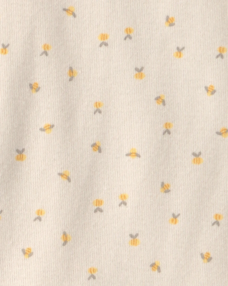 Baby Girl 3-Piece Bee Bodysuit & Pant Set - Yellow/Ivory