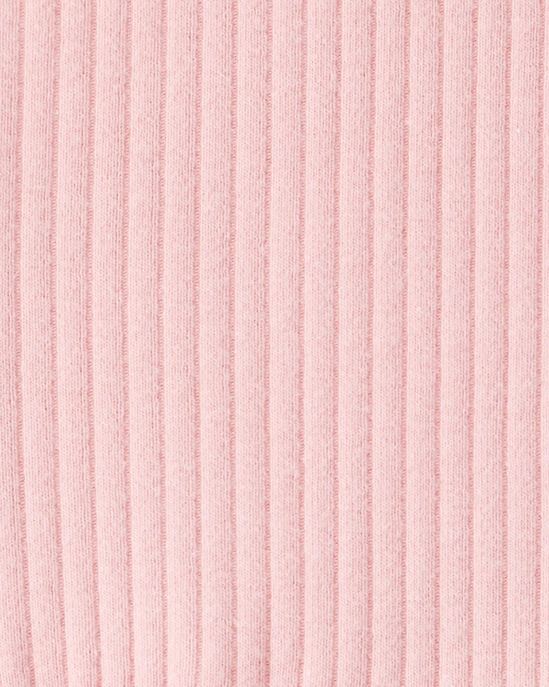 Baby Girl Long-Sleeve Peplum Top - Pink