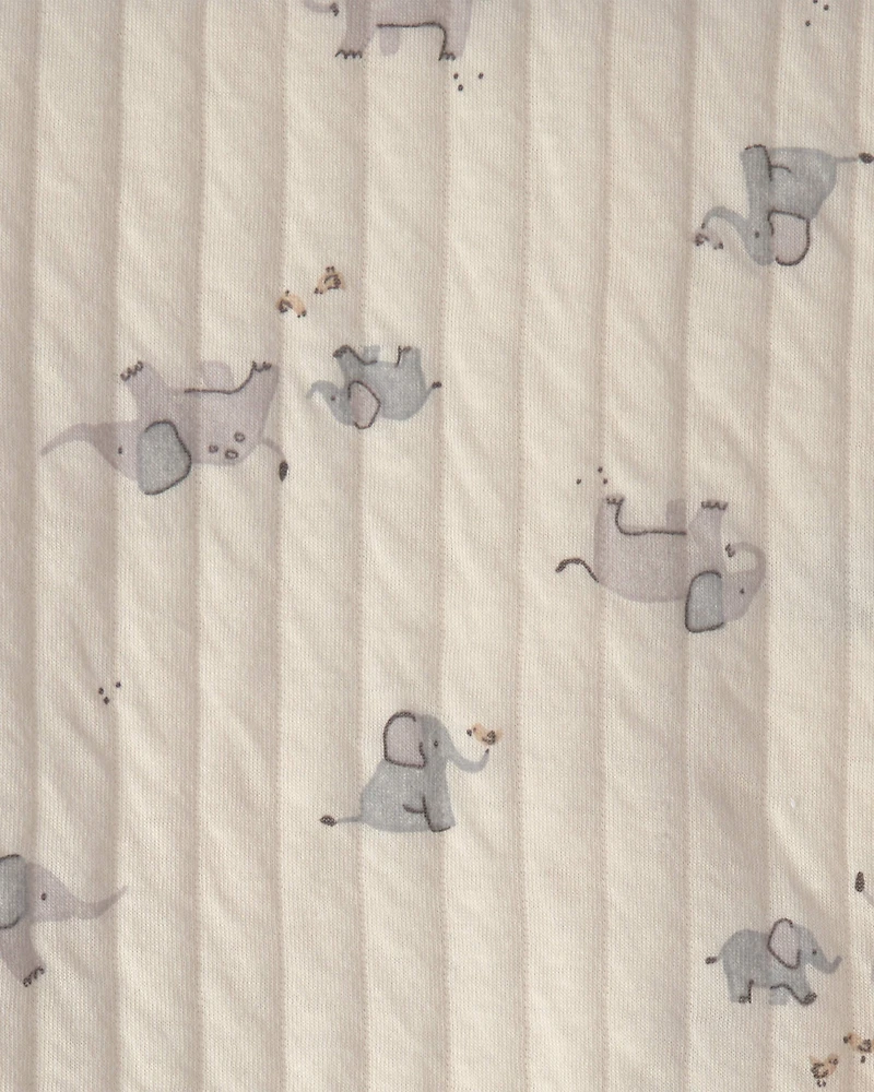 Baby 1pk Elephant Knit  Blanket