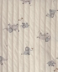 Baby 1pk Elephant Knit  Blanket