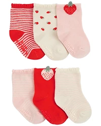 Baby 6-Pack Strawberry Socks