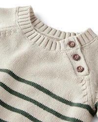 Baby 2-Piece Organic Cotton Sweater Knit Set Stripes