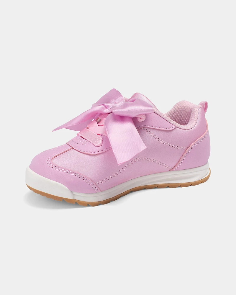 Toddler Girl Bow Casual Shoes - Pink