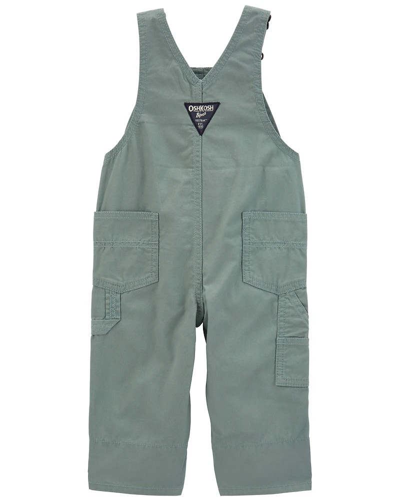 Baby Plaid Lined Lightweight Canvas Overalls