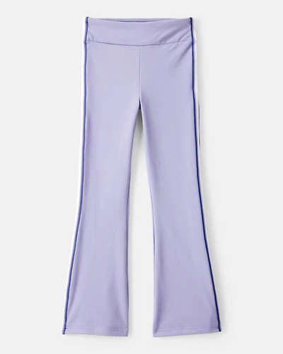 Girls Knit Flare Active Pants - Blue