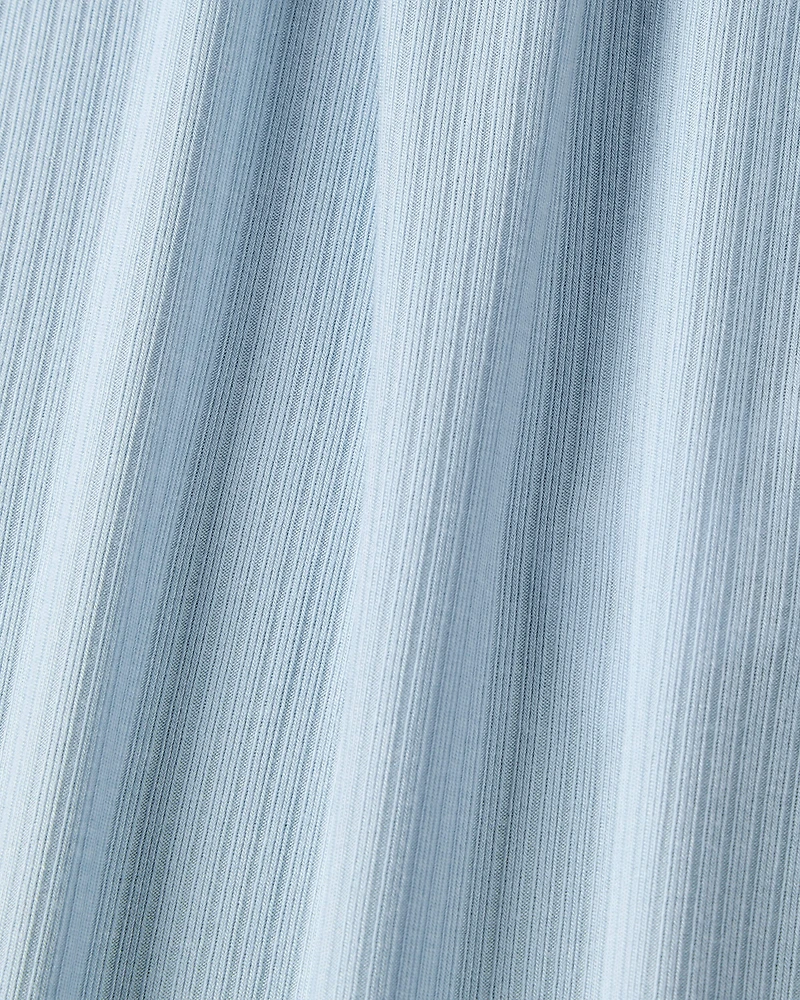 Baby Girl Solid PurelySoft Bodysuit Dress -Blue