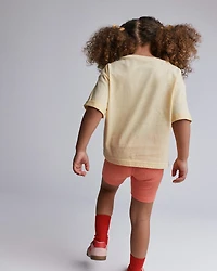 Toddler Rolled Cuff Tee - Yellow