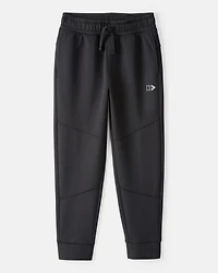 Boys Cotton Active Pants - Black