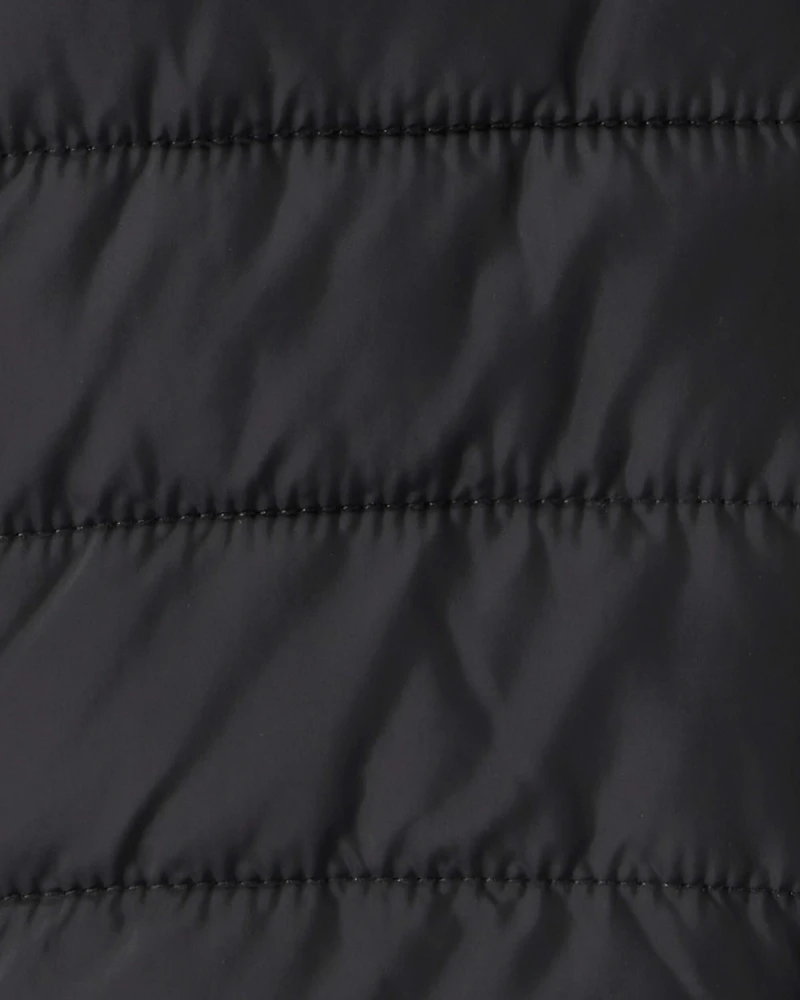 Toddler Hooded Puffer Jacket - Black