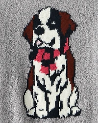 Baby Boy Dog Sweater - Grey