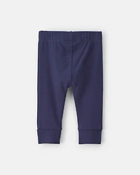 Baby Boy 2-Pack Cotton Pull-On Pants - Navy /Grey