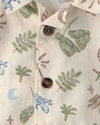 Baby Boy 3-Piece Desert Short-Sleeve Top & Short Set - Brown