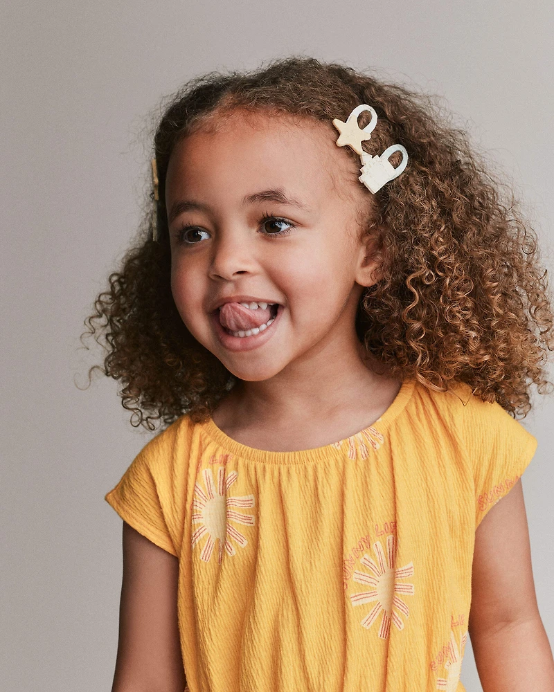 Toddler Girl 6-Pack Sandcastle Hair Clips