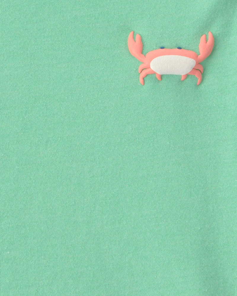 Baby Boy Crab Graphic Tee - Green