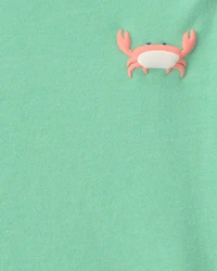 Baby Boy Crab Graphic Tee - Green