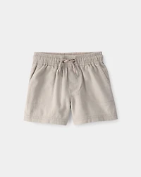 Baby Boy Twill Shorts - Light Khaki