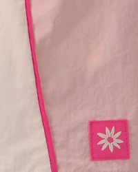 Girls Colourblock Skort - Ivory/Pink
