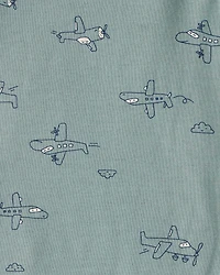 Baby Boy 5-Pack Train Multipack Bodysuits - Green/Blue