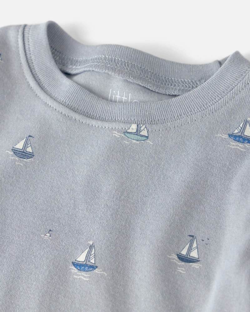 Baby 2-Piece Organic Cotton Pyjama Sail Away Print