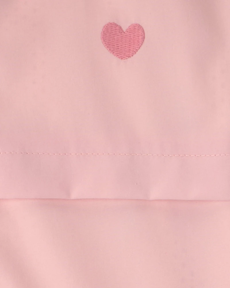 Toddler Girl Heart Zip-Up Hoodie - Pink