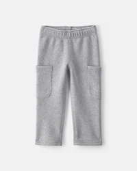 Toddler Boy 2-Piece 'Little Champ' Football Fleece Top & Pant Set - Navy Blue/Grey