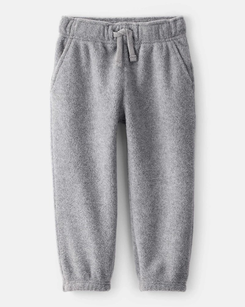 Toddler Boy Fleece Joggers - Grey
